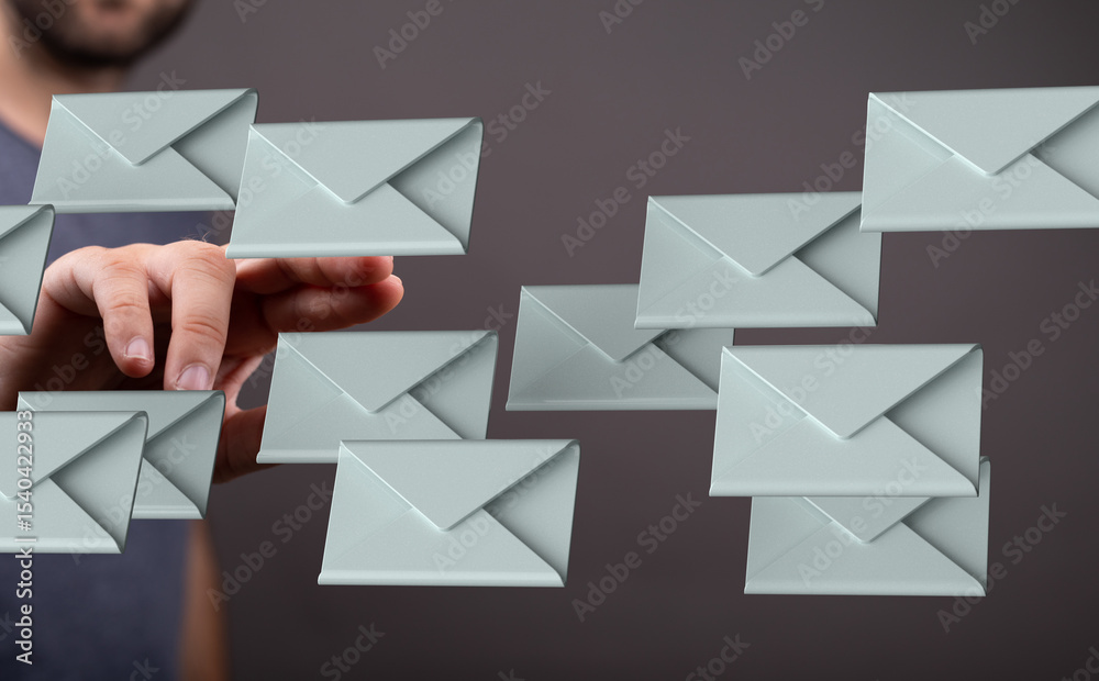 Poster efficient email management. streamline your inbox and boost productivity.