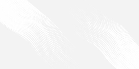 Dot white gray wave light technology texture background. Abstract big data digital concept. 3d rendering.