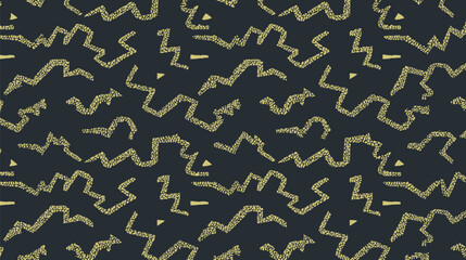 Abstract dotted shapes create dynamic graphic pattern on black backdrop detail