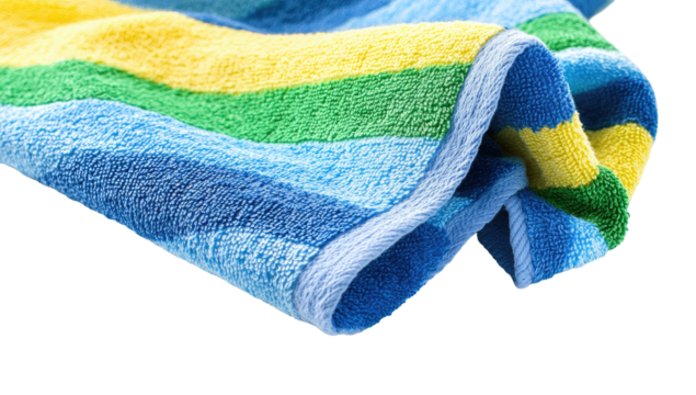 Colorful striped beach towel