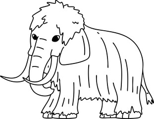 hand drawn mammoth