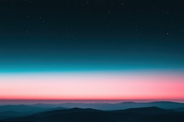 A beautiful blue sky with pink clouds and a pink and purple sunset