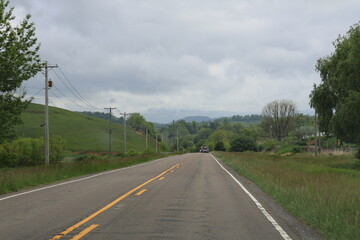 Rural Highway on a Cloudy Day