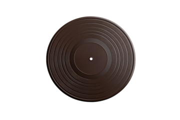 Dark brown vinyl record