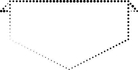 Tags and ribbon with dotted line, sale, promotion, discount