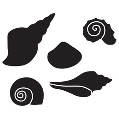 seashell icon set