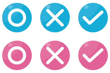 アンケートやクイズの回答アイコンイラストセット