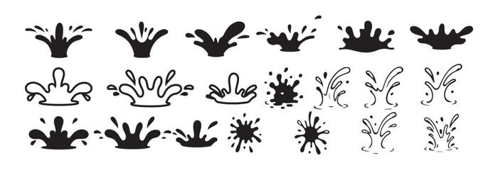 Realistic Water Splash Vector Illustration on Transparent Background. Victor illustration eps 10