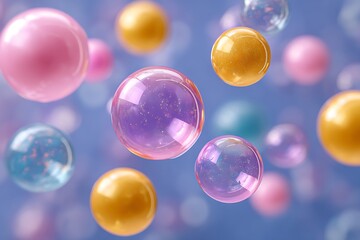 Colorful bubbles background