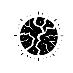 crack, black and white, image, vector, wallpaper