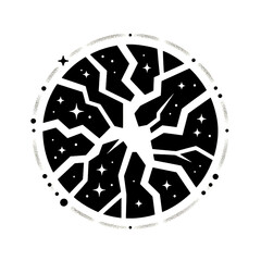 crack, black and white, image, vector, wallpaper