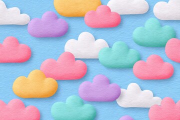 Obraz premium Colorful clouds background