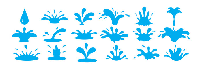 High-Quality Water Splash Vector – Abstract Liquid Design. Victor illustration eps 10