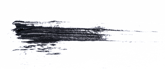 Dark Brush Stroke Texture Design Element, Transparent Background