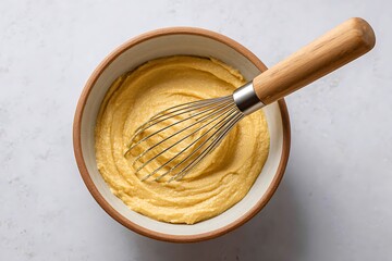 Close-Up of Homemade Cookie Dough on Table