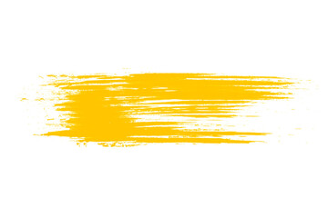 Golden Brush Stroke Texture Design Art, Transparent Background