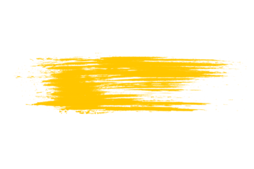 Golden Brush Stroke Texture Design Art, Transparent Background