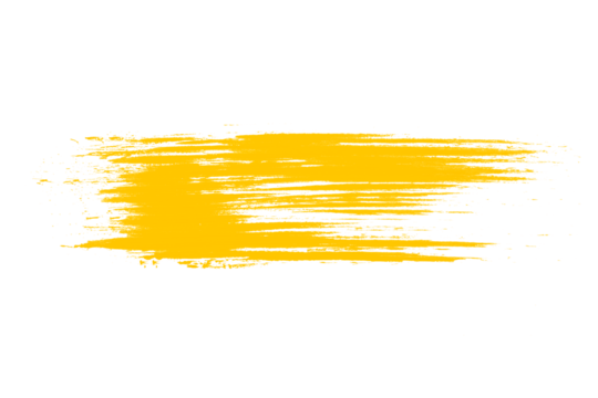 Golden Brush Stroke Texture Design Art, Transparent Background