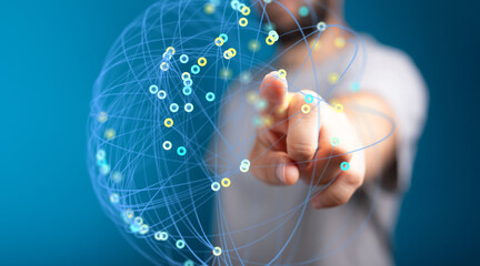 Connecting the world through advanced technology.  See the future of networking.