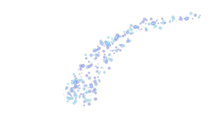 Blue Sparkling Transparent Background