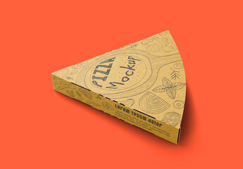Pizza Slice Box mockup