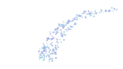 Blue Sparkling in White Background