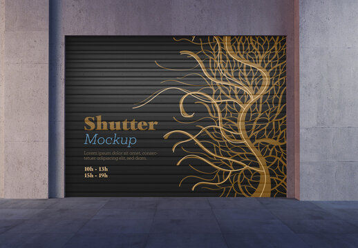 Storefront Shutter Mockup
