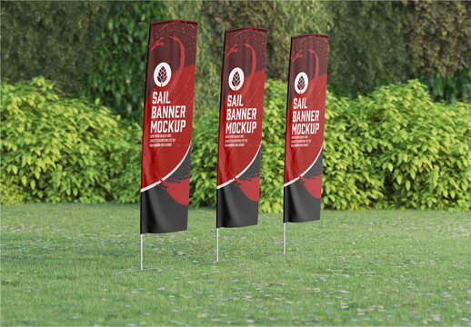 Sail Banner Mockup