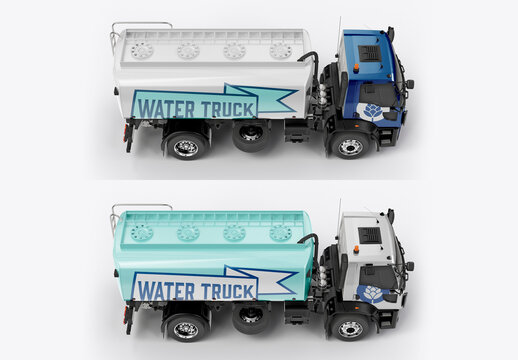Water Truck Mockup