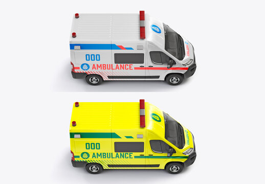 Van Ambulance Mockup