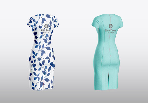 Shift Dress Mockup