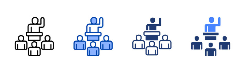 Representation icon sheet multiple style collection