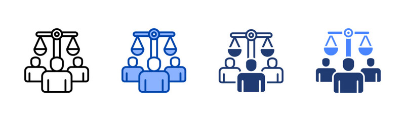 Human Rights icon sheet multiple style collection