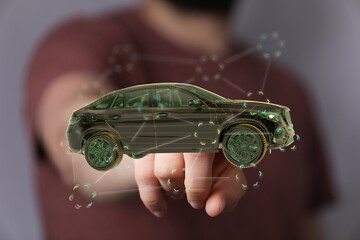 Explore the future of driving with this digital car model.  Cutting-edge technology and design.