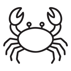 crab isolated on white background