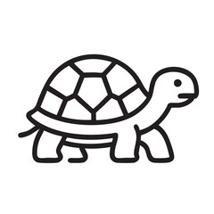 A Cartoon Turtle: A stylized, friendly cartoon turtle with a patterned shell, exuding charm and simplicity.