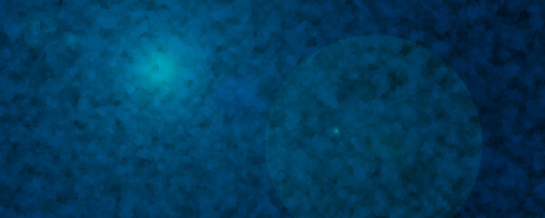 濃紺の暗い背景。ぼんやりとした光。