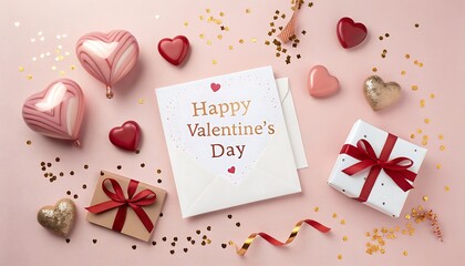 happy valentines day card and element 