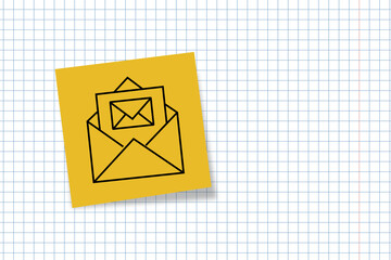 letter. write a letter. send via email. mail. envelope. banner for the web. letter icon. photo. office paper. text.