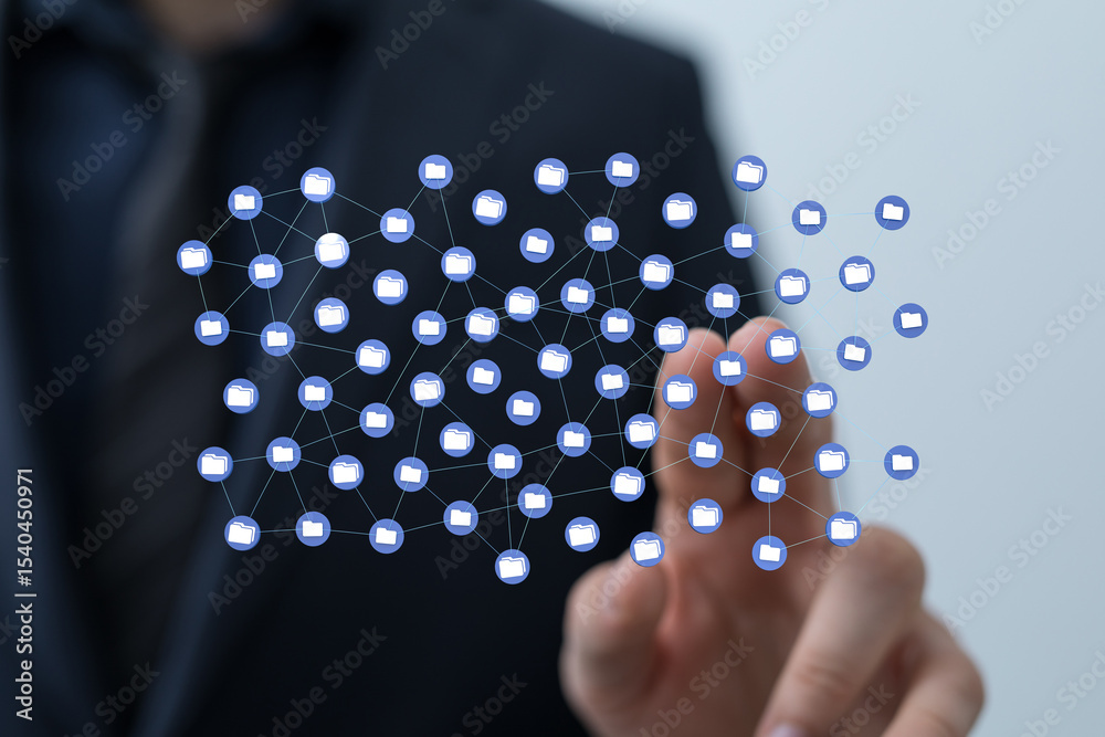 Aufkleber Efficiently manage and organize your digital files with a networked system. Improve workflow and collaboration.