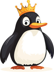 Fototapeta premium penguin cartoon isolated on white