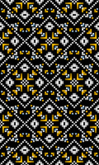 Futuristic Pixel Pattern for Modern Interior and Fabric Crafts