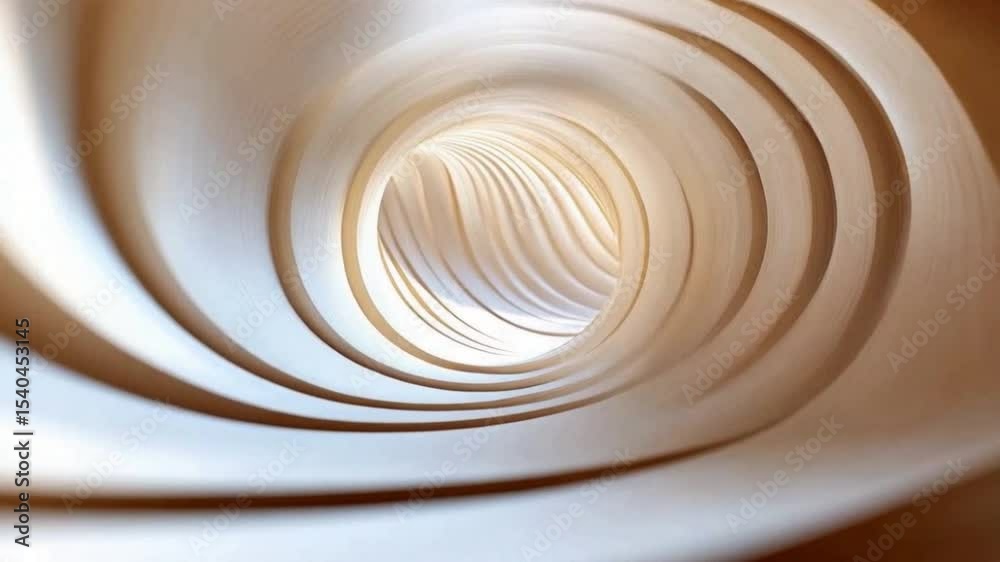 Poster tunnel of light: a captivating, tunnel-like structure unfolds, showcasing intricate curves, gentle g