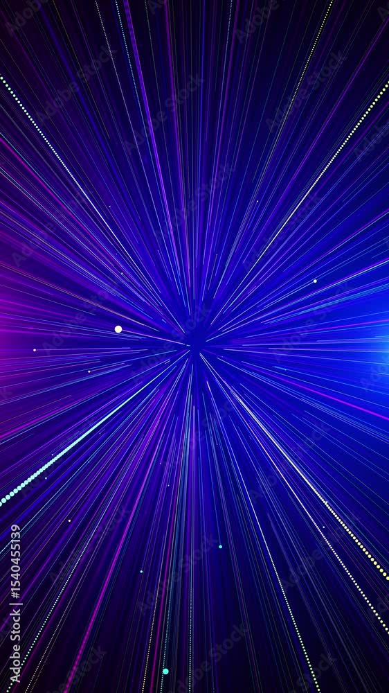 Wall mural futuristic sci fi lines abstract tunnel of spectrum multicolor spectrum background. bright rays of n