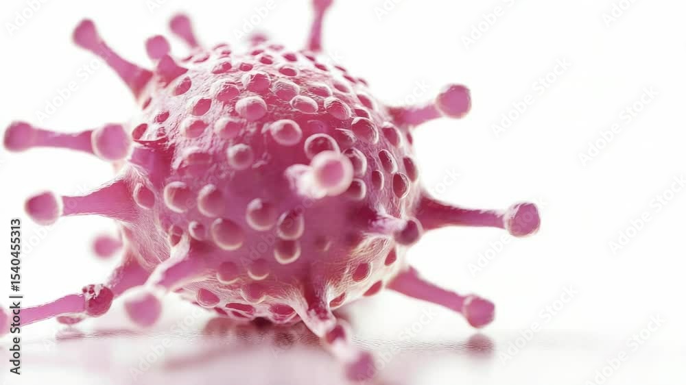 Poster close up shot of a small pink object on a white surface, ideal for showcasing tiny details or highli