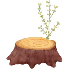 Warm spring composition hand drawn illustration