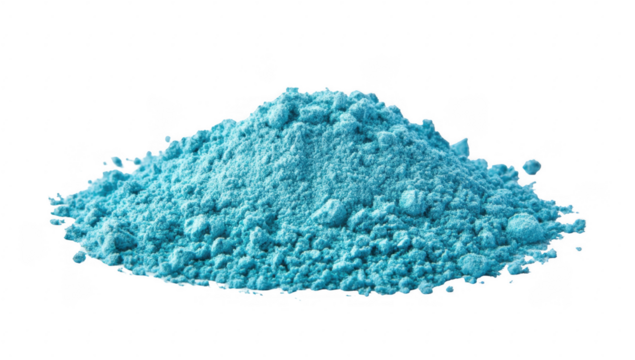 Bright Blue Powder Pile