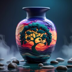 vase with flowers