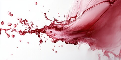 Red Wine Splash: Dynamic splash of red wine, capturing the essence of vibrant color and rich texture.