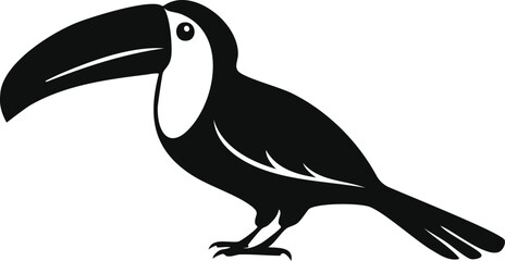 Fototapeta premium Toucan bird silhouette illustration